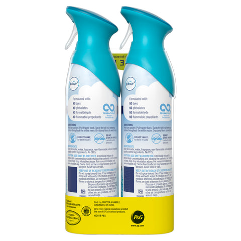 Odor-Eliminating Air Freshener Spray, Bora Bora Waters, 2 Ct