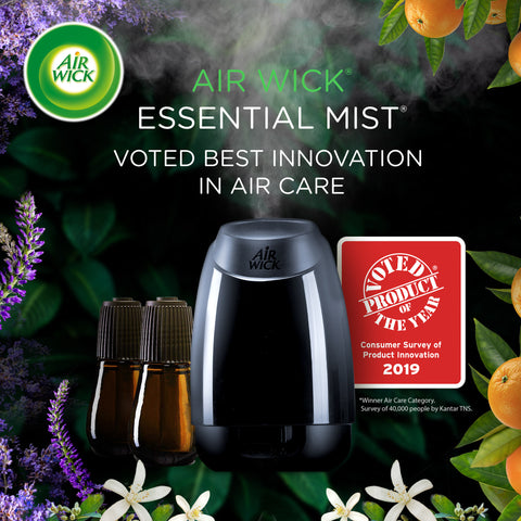 Essential Mist Starter Kit (Diffuser + Refill), Lavender and Almond Blossom